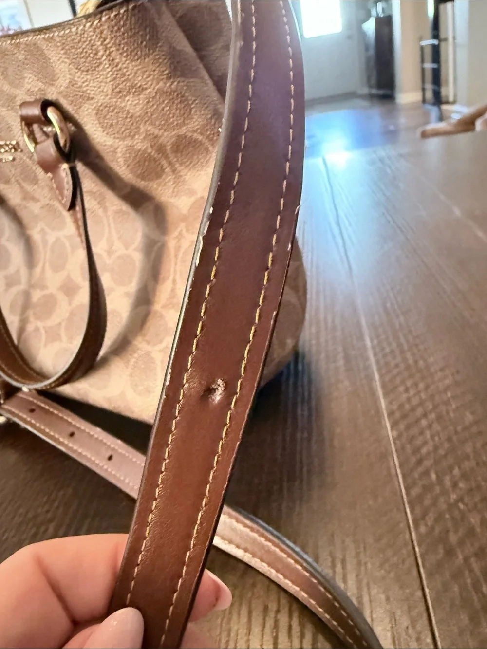 Coach Brown Signature Station Carryall